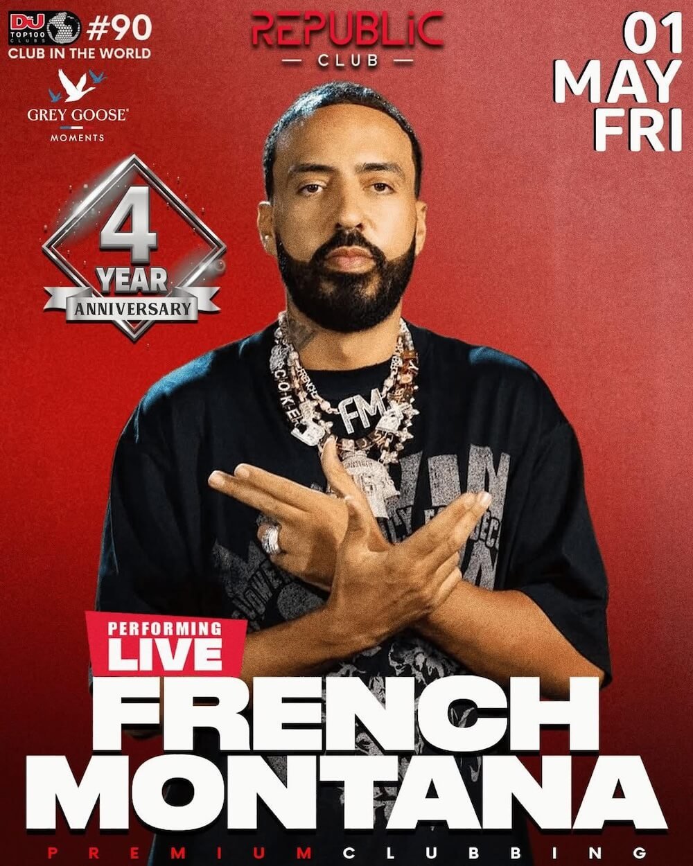 Pattaya Nightlife Level-Up? French Montana Headlines Major Anniversary Event at Republic Club