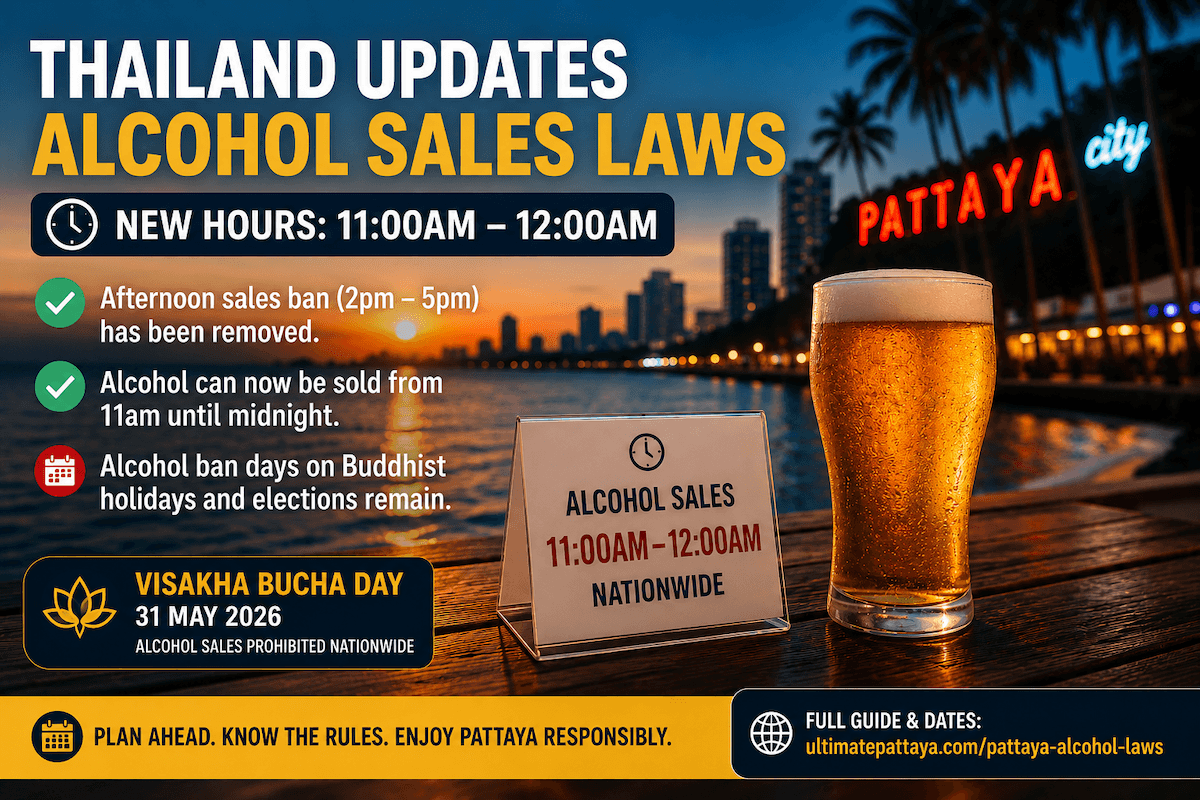 Thailand Updates Alcohol Sales Laws Ahead of Visakha Bucha Day