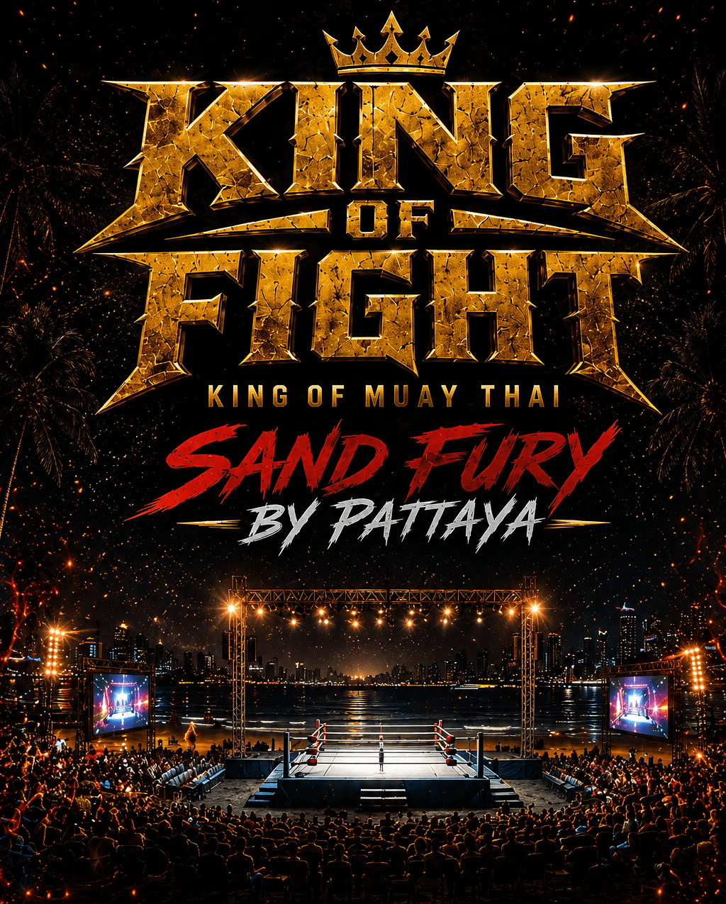 King of Fight Sand Fury – Free Pattaya Beach Muay Thai Event 2026