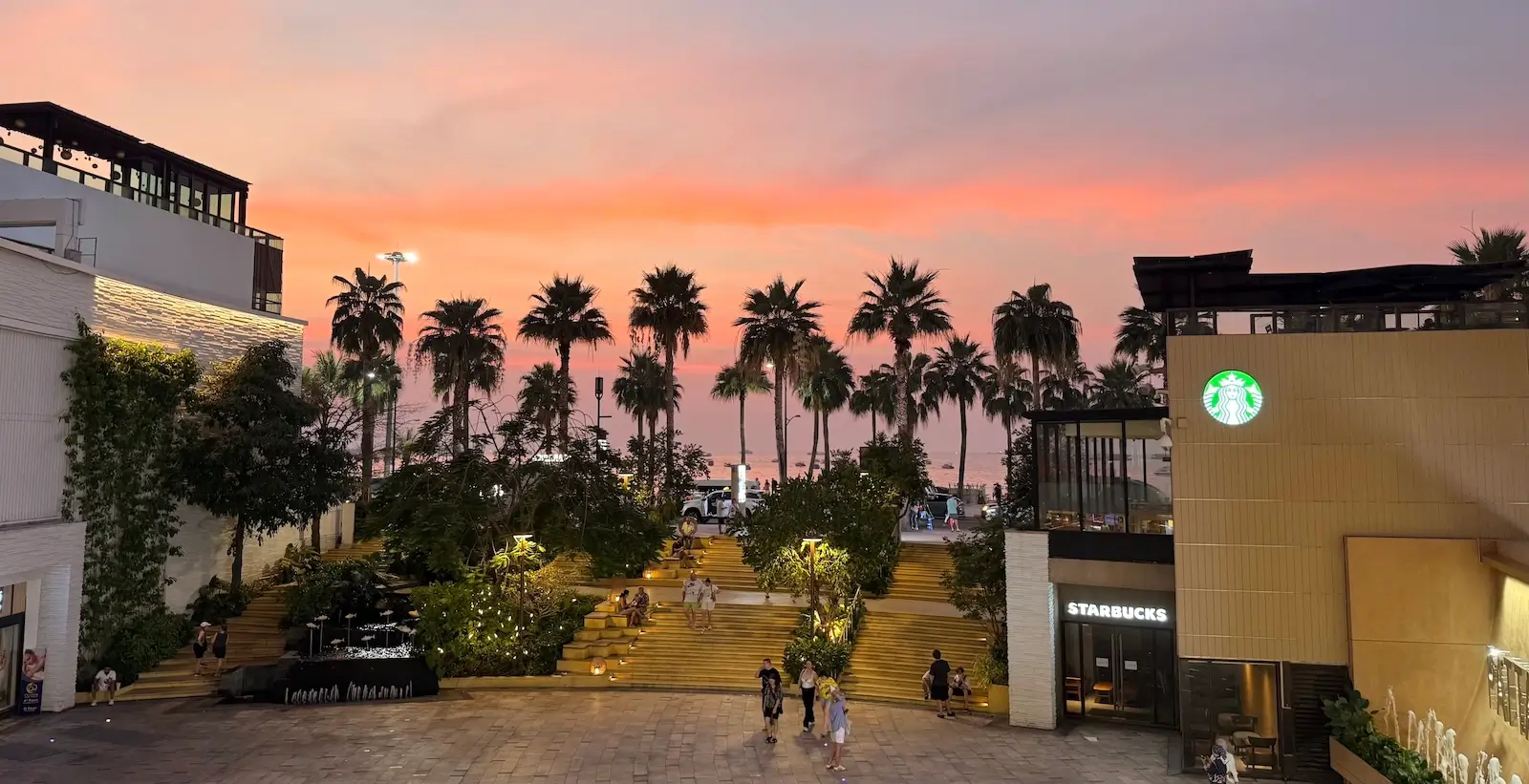 Central Pattaya at sunset photo 2026